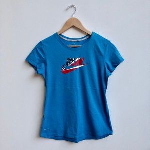 nike | running dri-fit america swoosh tee